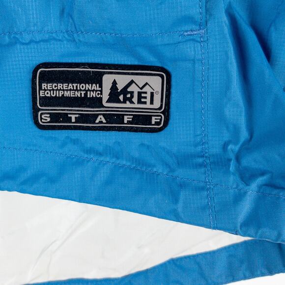 Vintage REI Staff Jacket Women’s Small Microfiber Hooded Windbreaker Travel Blue - Picture 6 of 16